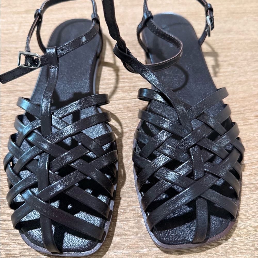 New Unworn Madewell Espresso Brown Fisherman Strappy Sandals